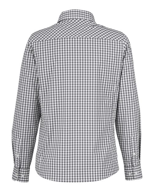 Women's CrownLux Performance® Gingham Dress Shirt - Graphite/ White