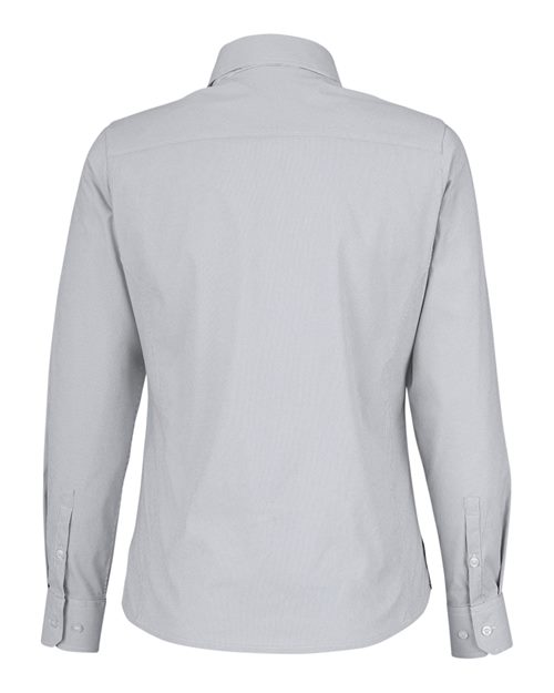 Women's CrownLux Performance® Microstripe Dress Shirt - Graphite/ White
