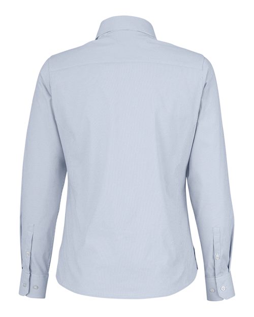 Women's CrownLux Performance® Microstripe Dress Shirt - Navy/ White