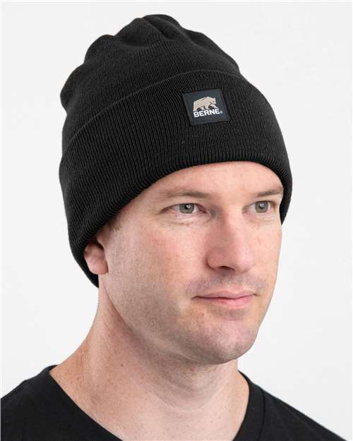 Heritage Knit Cuff Beanie - Black