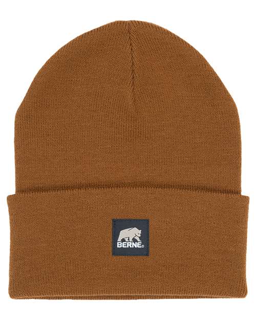Heritage Knit Cuff Beanie - Brown