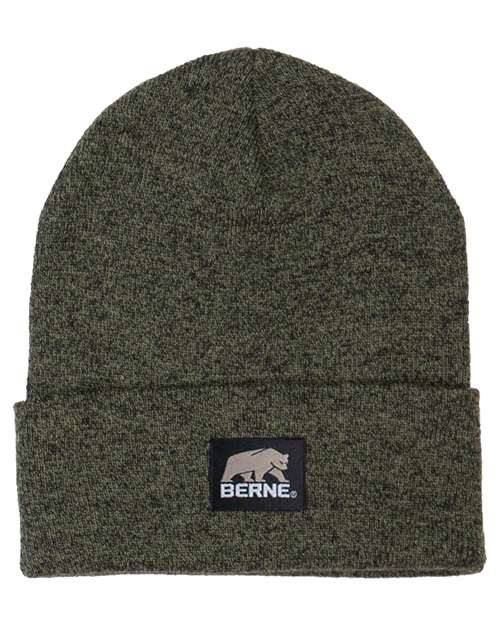 Heritage Knit Cuff Beanie - Cedar Green Heather