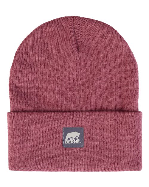 Heritage Knit Cuff Beanie - Mauve