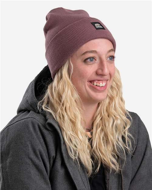 Heritage Knit Cuff Beanie - Mauve