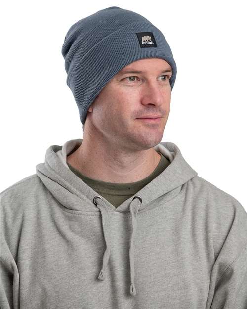 Heritage Knit Cuff Beanie - Steel Blue