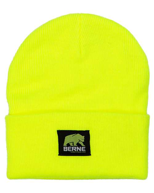Heritage Knit Cuff Beanie - Yellow