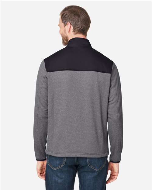 Men's Venture Heathered Stripe Hybrid Jacket - Black/ White