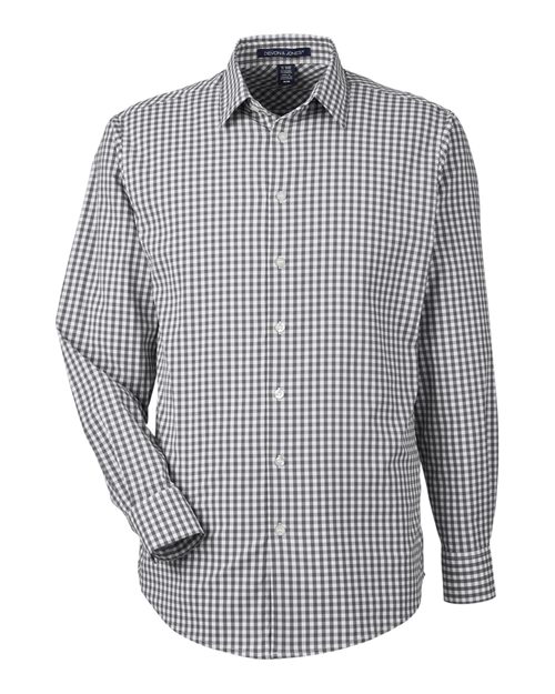Men's CrownLux Performance® Gingham Dress Shirt - Graphite/ White