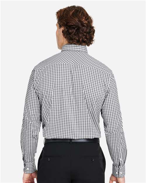 Men's CrownLux Performance® Gingham Dress Shirt - Graphite/ White
