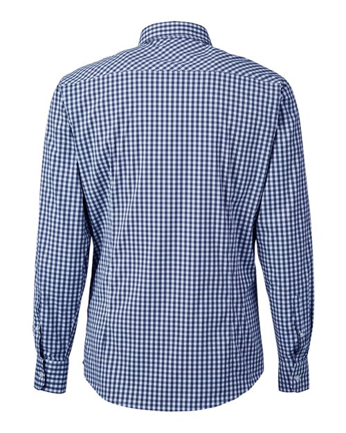 Men's CrownLux Performance® Gingham Dress Shirt - Navy/ White