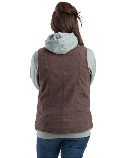 Women's Sherpa-Lined Softstone Duck Vest - Tuscan