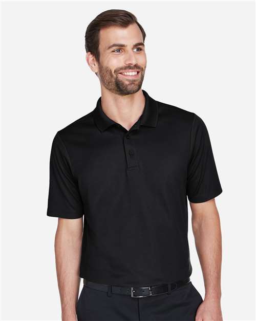 Men's Tall CrownLux Performance® Plaited Polo - Black