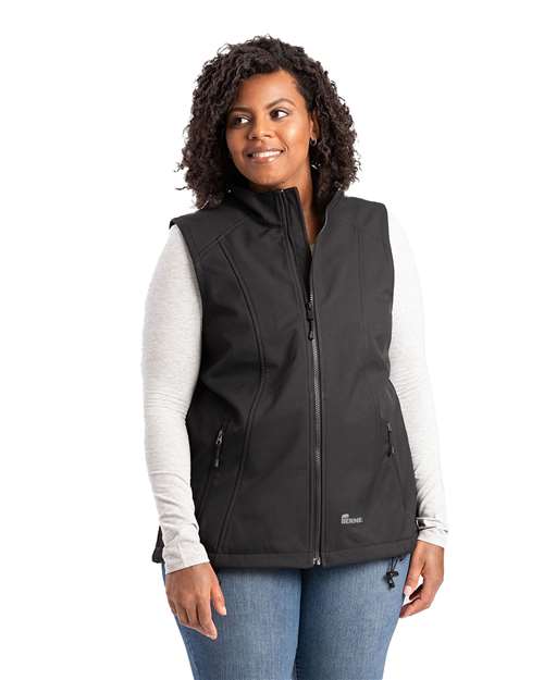 Women's Highland Soft Shell Vest - Black