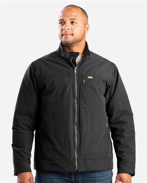 Men's Highland Quilt-Lined Micro-Duck Jacket - Black