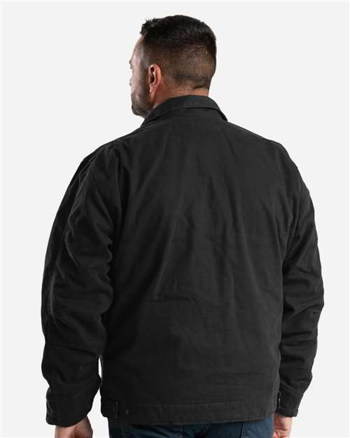 Men's Highland Washed Gasoline Jacket - Black