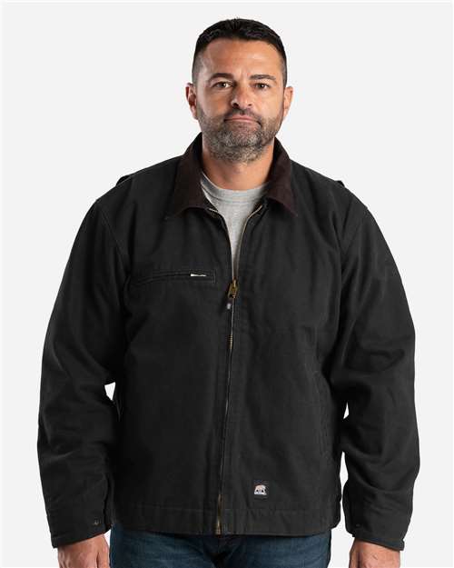 Men's Highland Washed Gasoline Jacket - Black
