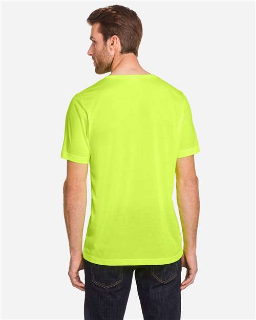 Unisex Tall Fusion ChromaSoft™ Performance T-Shirt - Safety Yellow