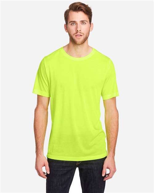 Unisex Tall Fusion ChromaSoft™ Performance T-Shirt - Safety Yellow