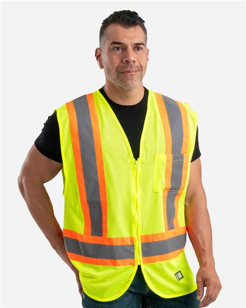Men's Hi-Vis Class 2 Multi-Color Vest - Yellow