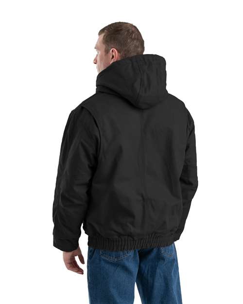 Men's Tall Flame-Resistant Hooded Jacket - Black