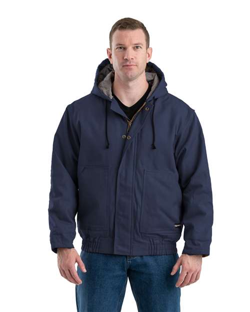 Men's Tall Flame-Resistant Hooded Jacket - Navy