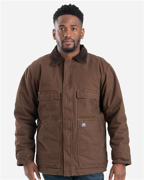 Men's Highland Washed Chore Jacket - Bark