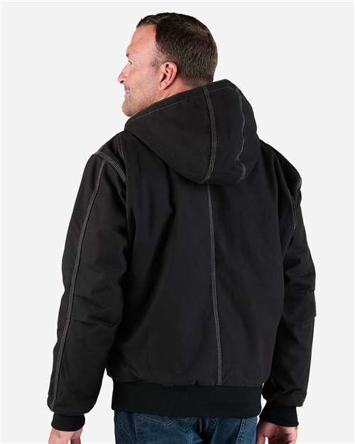 Men's Modern Hooded Jacket - Black