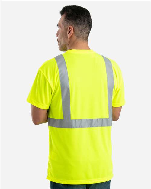 Men's Tall Hi-Vis Class 2 Performance T-Shirt - Yellow