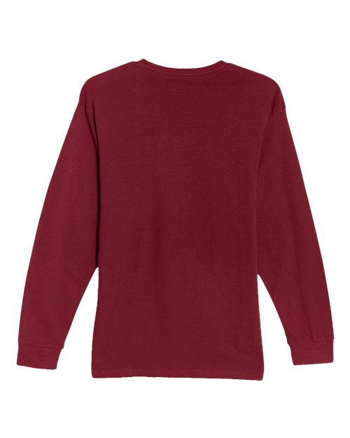 Heavyweight Long Sleeve T-Shirt - Burgundy