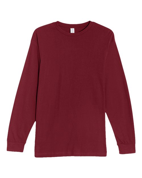 Heavyweight Long Sleeve T-Shirt - Burgundy