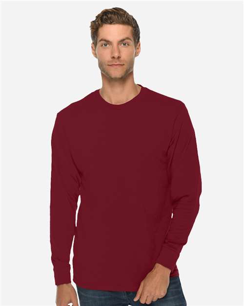 Heavyweight Long Sleeve T-Shirt - Burgundy