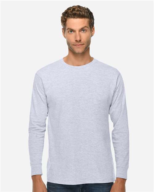 Heavyweight Long Sleeve T-Shirt - Heather Grey