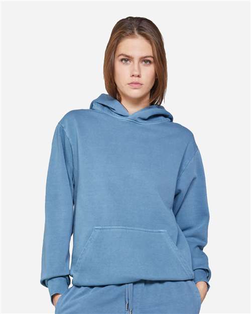 Unisex Urban Pullover Hooded Sweatshirt - Pigment Pebble Blue