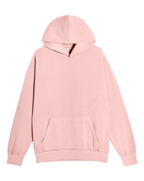 Unisex Urban Pullover Hooded Sweatshirt - Pigment Salmon