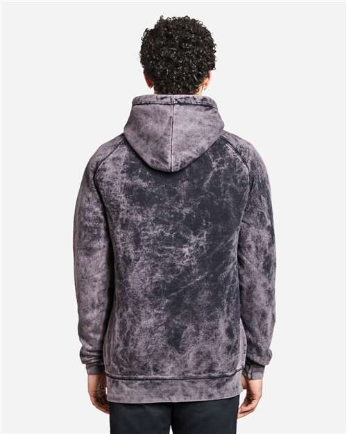 Unisex Vintage Raglan Hooded Sweatshirt - Cloud Black