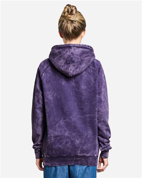Unisex Vintage Raglan Hooded Sweatshirt - Cloud Purple