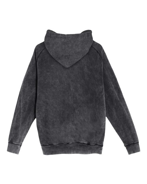 Unisex Vintage Raglan Hooded Sweatshirt - Vintage Black