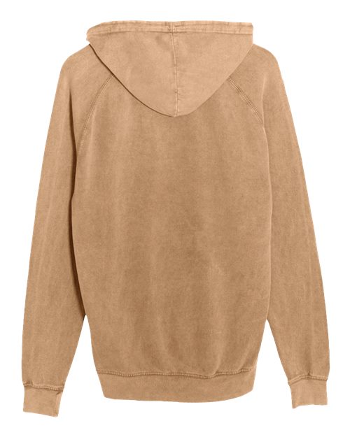 Unisex Vintage Raglan Hooded Sweatshirt - Vintage Camel