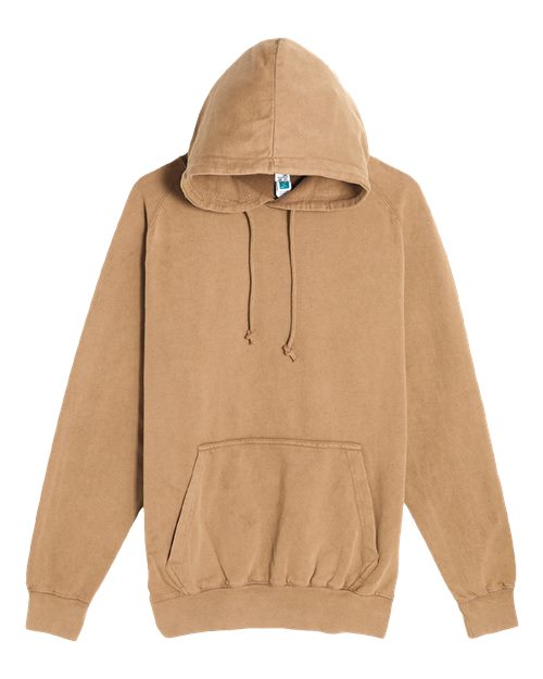 Unisex Vintage Raglan Hooded Sweatshirt - Vintage Camel