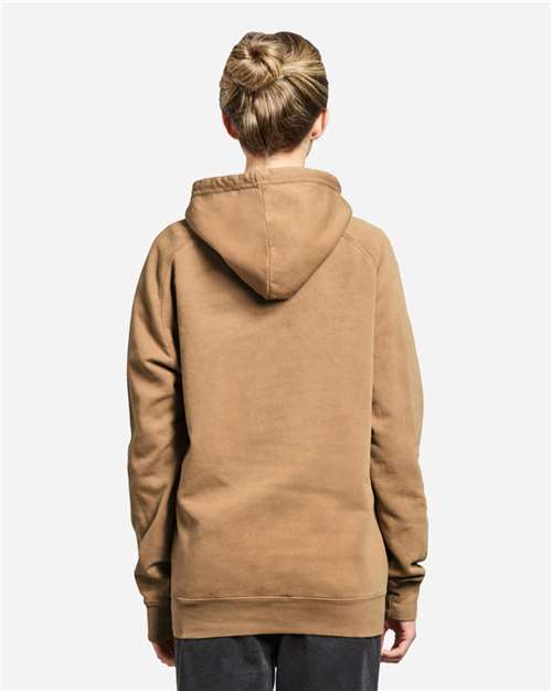 Unisex Vintage Raglan Hooded Sweatshirt - Vintage Camel