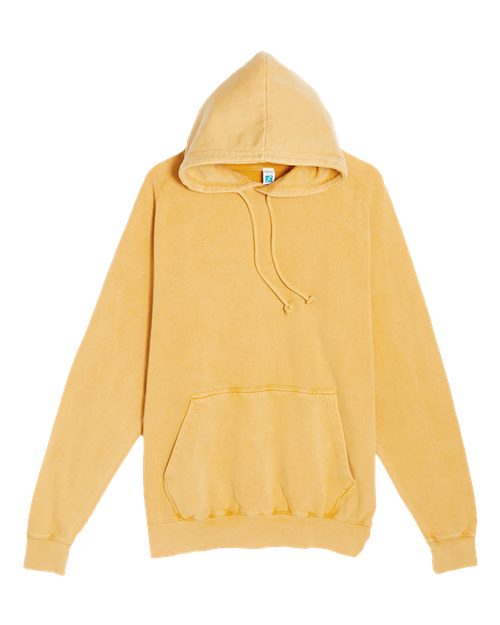 Unisex Vintage Raglan Hooded Sweatshirt - Vintage Mustard