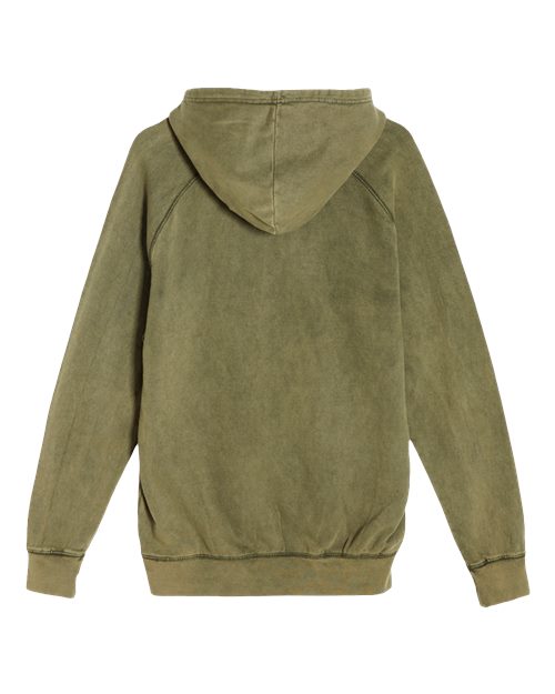 Unisex Vintage Raglan Hooded Sweatshirt - Vintage Olive