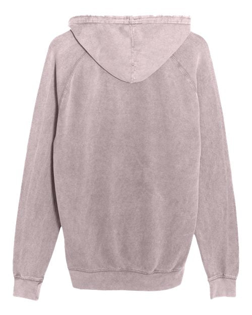 Unisex Vintage Raglan Hooded Sweatshirt - Vintage Zinc