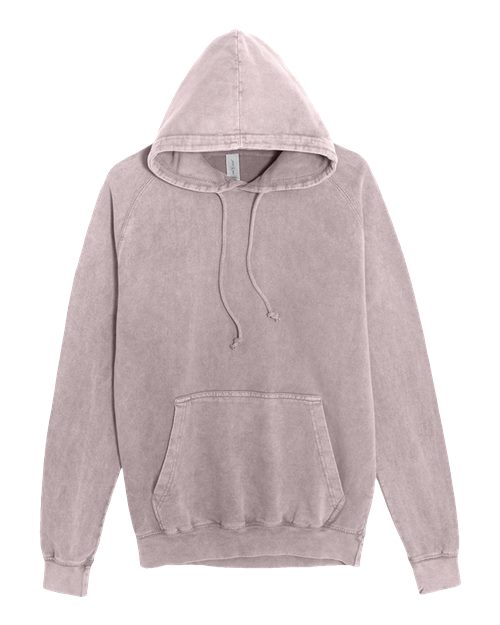 Unisex Vintage Raglan Hooded Sweatshirt - Vintage Zinc