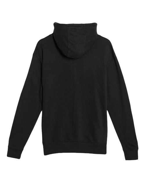 Unisex French Terry Pullover Hooded Sweatshirt - Black