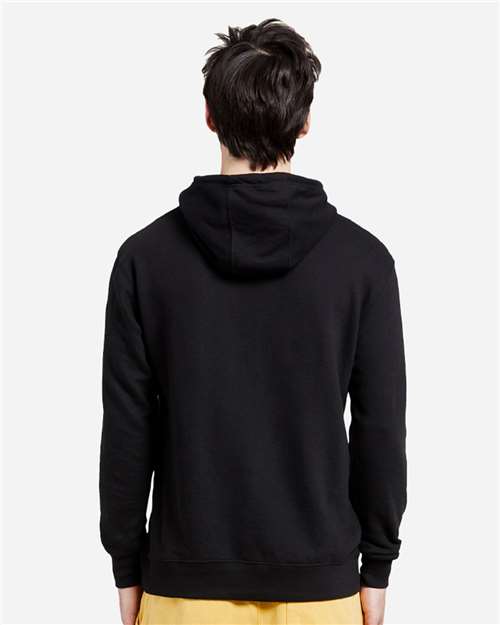 Unisex French Terry Pullover Hooded Sweatshirt - Black