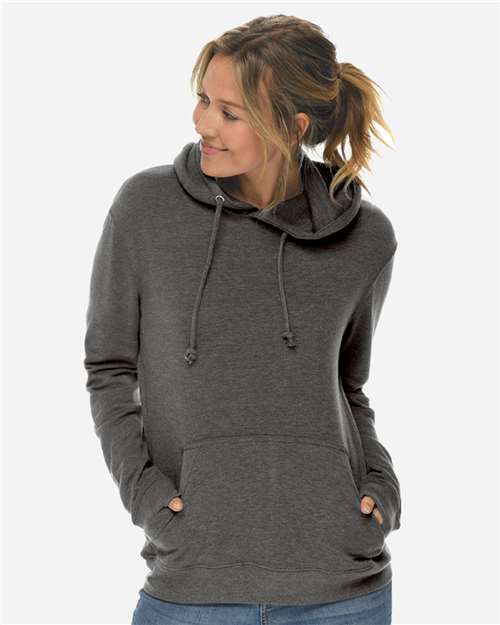 Unisex French Terry Pullover Hooded Sweatshirt - Heather Charcoal