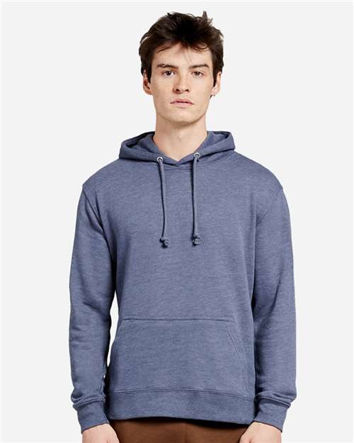 Unisex French Terry Pullover Hooded Sweatshirt - Heather Denim