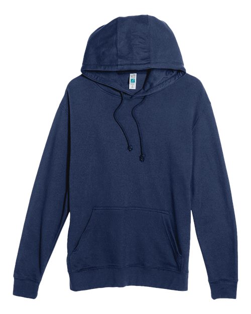 Unisex French Terry Pullover Hooded Sweatshirt - Navy