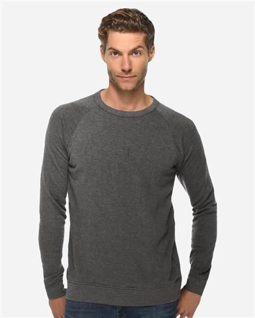 Unisex French Terry Crewneck Sweatshirt - Heather Charcoal